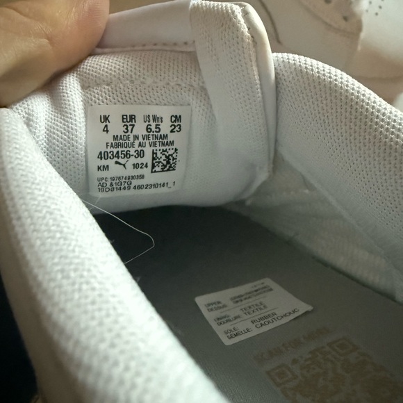 Puma White Leather Sneakers - Picture 3 of 3